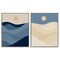 Stupell Industries Boho Waves & Dunes 2pc Framed Giclee Wall Art Set Design by Daphne Polselli